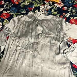 Silk button up banana republic